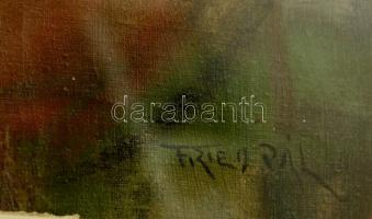 Fried jelzéssel: Női portré. Olaj, vászon, 30×24 cm