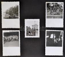 1935-1936 Főiskolai világjátékok, Svédország, Német Birodalom, sport és katonai képek, 226 db, album...