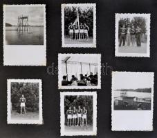 1935-1936 Főiskolai világjátékok, Svédország, Német Birodalom, sport és katonai képek, 226 db, album...