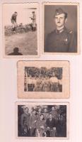 cca 1940-1945 Vegyes témájú katonai fotók, 8 db, 6x4,5 és 8,5x6,5 cm