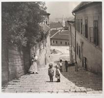 cca 1910 Erdélyi Mór (1866-1934) budapesti fotói, 21 db, hátuljukon feliratozva, 24×29,5 cm