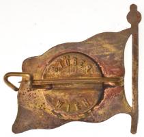 1914-1915. Patrióta jelvény az Osztrák-Magyar Monarchia és a Német Birodalom zászlóival, zománcozott...