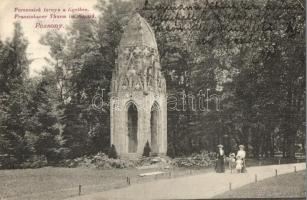 Pozsony, Pressburg, Bratislava; Ferenciek tornya a ligetben, D. K. Bp. 515. / tower in the park (EK)