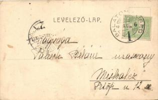 Tóth G., Fetting. Lóversenyzős művészlap, kézzel festett / Hand-painted horse racer