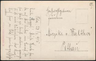 1915 Lelőtt olasz léghajó, Pola, fotólap, 9x14 cm./
1915 Shot down Italian zeppelin, Pola, 9x14 cm