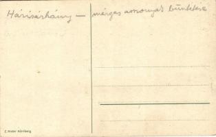 8 db régi E. Nister humoros litho művészlap középkori kínzásokról / 8 pre-1945 E. Nister humorous li...