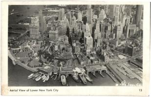 New York, Aerial view of Lower New York city