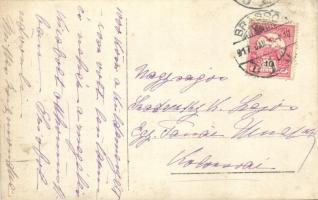 1917 Brassó, Kronstadt, Brasov; Hősök temetője nővérekkel és katonákkal / military heroes cemetery, ...