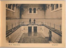 Pöstyén, Piestany; 18 lapos pöstyéni városképes leporellófüzet, hiányzó előlappal / Booklet and lepo...