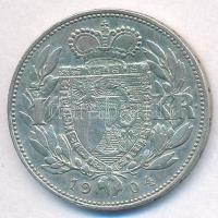 Liechtenstein 1904. 1K Ag "II. János herceg" T:2,2-
Liechtenstein 1904. 1 Krone Ag "...