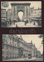 8db Párizsi képeslap az 1900-1910-es évekből