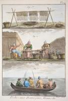 1793 9 db halászat témájú, kézzel színezett rézmetszet Diderot Enciklopédiájának első kiadásából. / ...