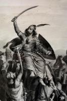 1854 Árpád fejedelemmé választása. A Pesti Műegyesület tagjainak 1854. évre. Nagyméretű könyomatos k...