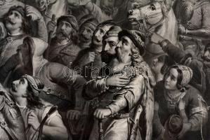 1854 Árpád fejedelemmé választása. A Pesti Műegyesület tagjainak 1854. évre. Nagyméretű könyomatos k...