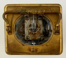 XIX: sz. ébresztős utazóóra, negyedütős szerkezettel, váltóval, eredeti kulccsal, hibátlan, működő á...