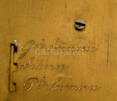 XIX: sz. ébresztős utazóóra, negyedütős szerkezettel, váltóval, eredeti kulccsal, hibátlan, működő á...