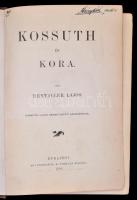 Hentaller Lajos: Kossuth és kora. Bp., 1894, Athenaeum. Kossuth Lajos rézmetszetű képével. Kiadói aranyozott egészvászon kötés, színezett lapszélek, kopottas állapotban.