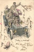 Automobile, pig, Theo. Stroefer Ser. 514. No. 12. s: Th. Zasche
