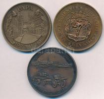 Bognár György (1944-) 1990. "MÉE Pápa - 20 éves a Pápai Csoport" Br emlékérem (42,5mm) + 1...