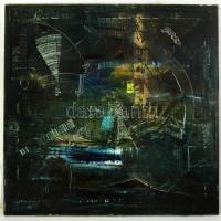 Rubint Ávrahám Péter (1958-): A mai reggel sem különbözik a többitől. Olaj, vászon, jelzett, 90×90 c...