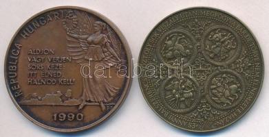 Bajnok Béla (1937-) / Szabó Géza (1939-) 1990. "Magyar Köztársaság kikiáltása emlékére / Republ...