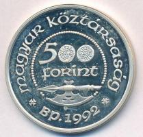 1992. 500Ft Ag "Szent László" T:1-(PP)
