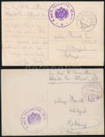 1915 Osztrák-magyar hadifogolytábor, védoltás beadásával, és járványbarakkokkal a képeken, tábori ko...