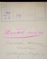 1927  A Kossuth téri Kossuth szobor avatására szóló polgármesteri meghívó hirdetménye. Sipőcz Jenő n...