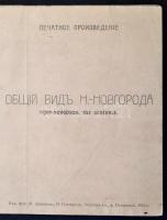 cca 1905 Nyizsnij-Novgorod panorámaképe. Hajtásnyomokkal. / cca 1905 Panoramic view of Nizhny Novgor...