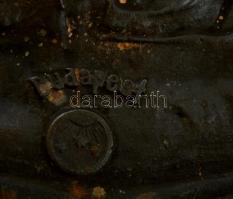 cca 1907 Kallós Ede (1866-1950): II. Rákóczi Ferenc fali plakett. Bronzirozott vas. Jelzett. 33,5 x ...