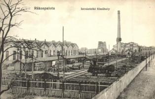 Budapest XV. Rákospalota, Istvántelki főműhely ipari vasúttal. Fischer Dezső és társa