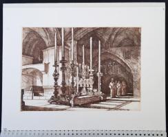 Zádor István 7 darab eredeti rézkarca Jeruzsálemről. Számozott album. Szolnok, 1995. Viktoria Kft. 1...