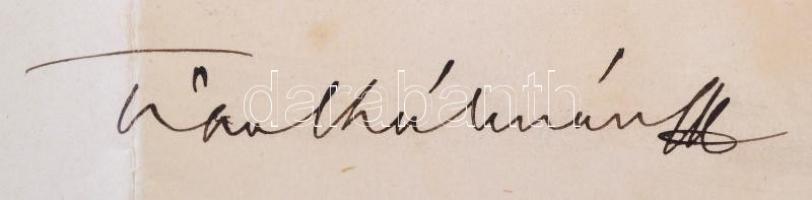 1878 Országgyűlési meghívó. Ferenc József király és Tisza Kálmán miniszterelnök által saját kezűleg ...