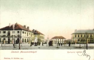 Marosvásárhely, Targu Mures; Gyalogsági laktanya. Petróczy G. kiadása / infantry barracks