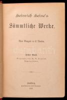 Heinrich Heine's Sämmtliche Werke. Hamburg 1887. 4  kötet, Díszes egészvászon kötésben / Full l...