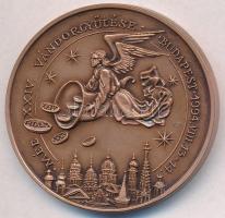 Lebó Ferenc (1960-) 1994. "MÉE XXIV. Vándorgyűlése Budapest / Kossuth Lajos halálának 100. évfordulójára" Br emlékérem (42,5mm) T:1 Adamo BP41