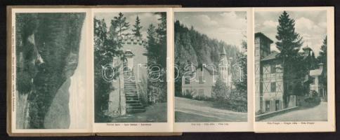 cca 1920-1930 Tusnádfürdő, leporelló 16 képpel / Băile Tusnad, Romania, leporello with 16 pictures