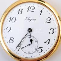 Longines mechanikus zsebóra karcmentes, új állapotban. Aranyozott acéltokkal. / Longines mechanical ...