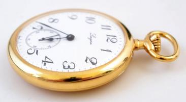 Longines mechanikus zsebóra karcmentes, új állapotban. Aranyozott acéltokkal. / Longines mechanical ...
