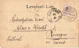 Érsekújvár, Nové Zamky; Vasútállomás, kórház, Nyitra híd / railway station, hospital, bridge, floral...