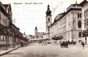 Kolozsvár, Cluj; Kossuth Lajos utca, Rigó Árpád utóda kiadása / street (EM)