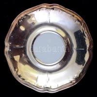 Oscar Schaller Bavaria teás készlet, kopott, jelzett (1000/1000 feinsilber)