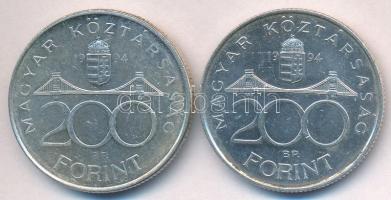 1994. 200Ft Ag "Deák" (2x) T:2 kis fo.
Adamo F13.1
