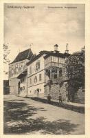 Segesvár, Schassburg, Sighisoara; Schneiderturm, Burgauffahrt / torony, kiadja W. Nagy / tower (EK)