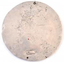 1925. "Imre Tábor 1925" fém plakett (173mm) T:2 ly