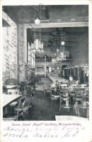 Marosvásárhely, Targu Mures; Stausz József Royal kávéháza, belső, Jókai nyomda kiadása / café, interior (EK)