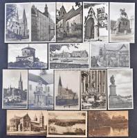 135 db RÉGI svéd városképes lap, jó minőségű lapokkal / 135 pre-1945 Swedish town-view postcards, with good quality
