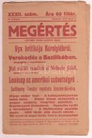 1919 Bp., A Megértés, Lipthay Olga politikai lapja III. évfolyamának XXXII. száma