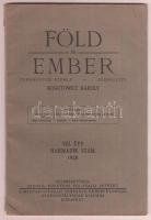1928 A Föld és Ember Tudományos Szemle(szerk. Kogutowicz Károly) VIII. évfolyamának 3. száma