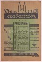 1938 A Szegedi Szabadtéri Játékok programja, képekkel, reklámokkal